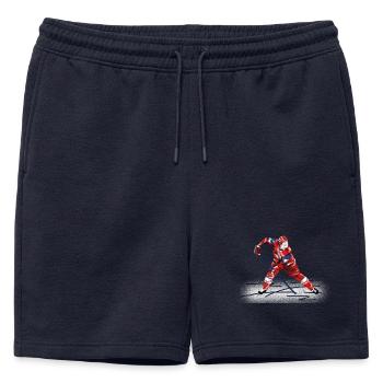 hockey - Short de survêtement homme premium - bleu marine - Devant - AI Model Male 178 light (178cm)