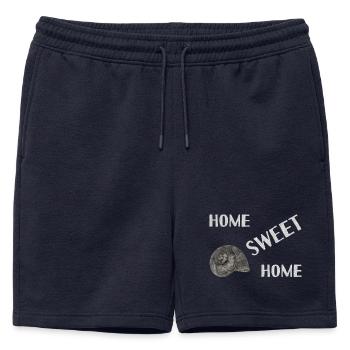 accueil sweet home - Short de survêtement homme premium - bleu marine - Devant - AI Model Male 178 light (178cm)