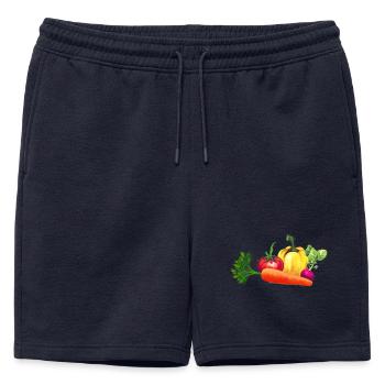 Légume - Short de survêtement homme premium - bleu marine - Devant - AI Model Male 178 light (178cm)