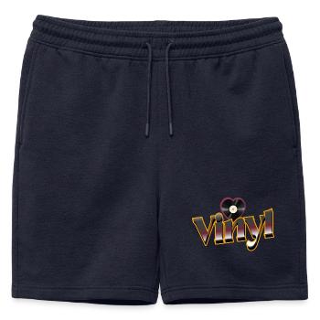 Vinyle Love - Short de survêtement homme premium - bleu marine - Devant - AI Model Male 178 light (178cm)