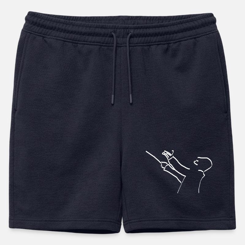 Dirigent - Männer Premium Organic Sweatshorts - Navy