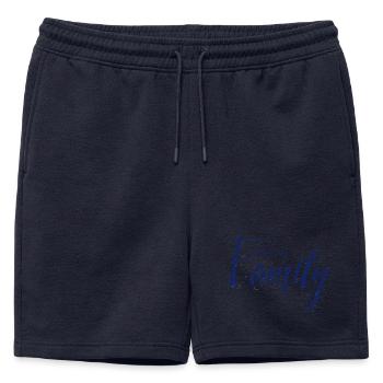 J’aime ma famille - Short de survêtement homme premium - bleu marine - Devant - AI Model Male 178 light (178cm)
