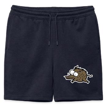 Sanglier - Short de survêtement homme premium - bleu marine - Devant - AI Model Male 178 light (178cm)