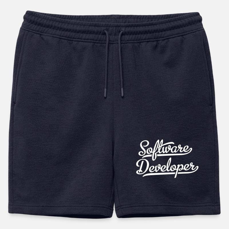 Software Developer - Mens' Premium Organic Sweatshorts - navy