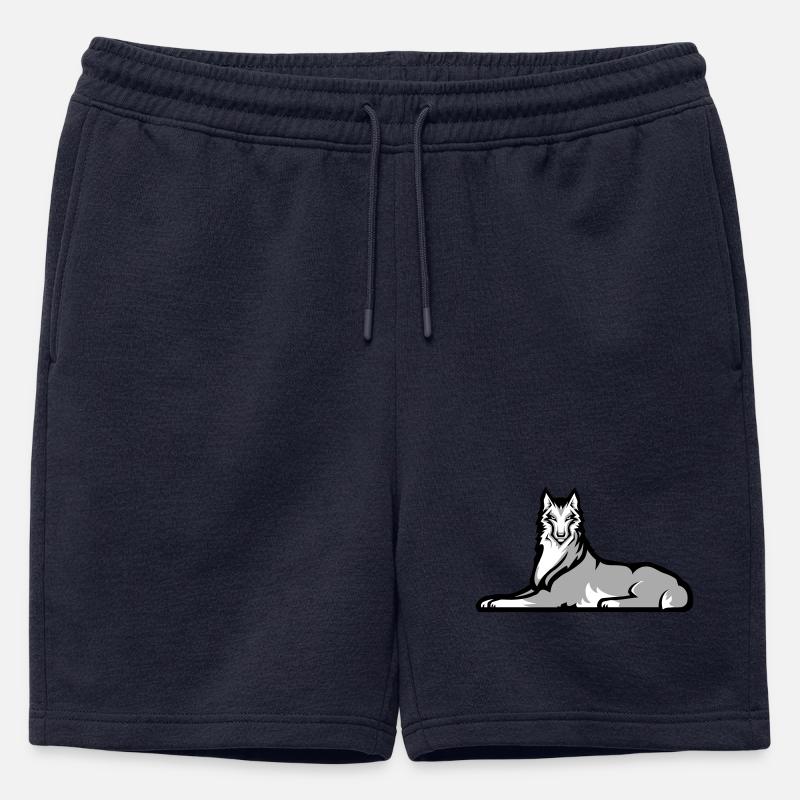 Tschetschenischer Einzelkämpfer - Männer Premium Organic Sweatshorts - Navy