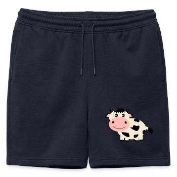 Vache - Short de survêtement homme premium - bleu marine - Devant - AI Model Male 178 light (178cm)