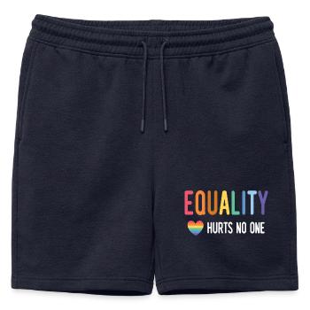 LGBT Pride Month - Equality Hurts No One - Mens' Premium Organic Sweatshorts - navy - Front - AI Model Male 178 light (178cm)