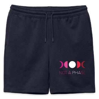Mois de la fierté LGBTQ - Not a Phase - Lesbienne - Short de survêtement homme premium - bleu marine - Devant - AI Model Male 178 light (178cm)