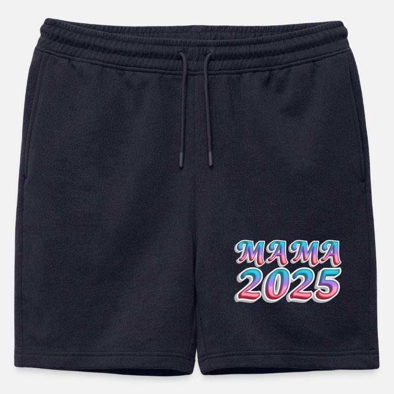 Mama 2025 Farbexplosion - Männer Premium Organic Sweatshorts - Navy