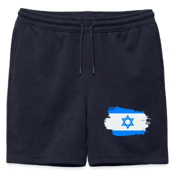 Drapeau d’Israël Drapeau d’Israël Jérusalem Étoile de David - Short de survêtement homme premium - bleu marine - Devant - AI Model Male 178 light (178cm)