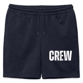 Crew - Mens' Premium Organic Sweatshorts - navy - Front - AI Model Male 178 light (178cm)