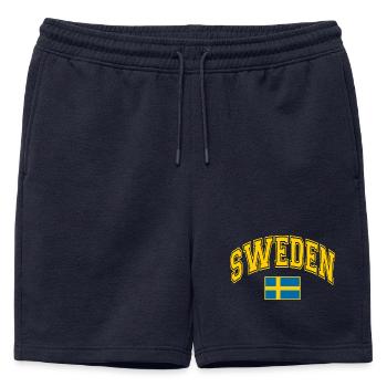 Drapeau de la Suède - Short de survêtement homme premium - bleu marine - Devant - AI Model Male 178 light (178cm)