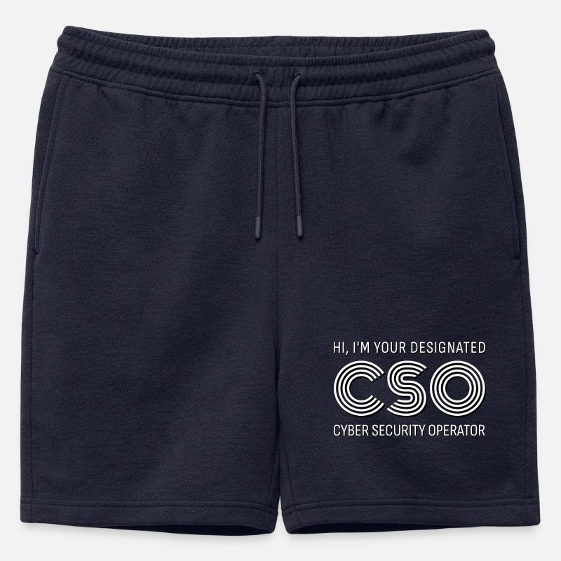 CSO Cyber Security Operator - Männer Premium Organic Sweatshorts - Navy