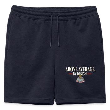 Au-dessus - Short de survêtement homme premium - bleu marine - Devant - AI Model Male 178 light (178cm)