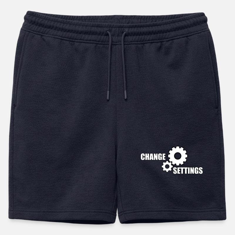 CHANGE SETTINGS - Männer Premium Organic Sweatshorts - Navy