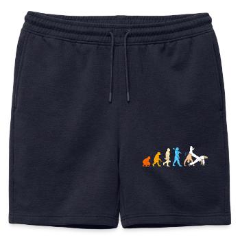 Évolution de la capoeira - Short de survêtement homme premium - bleu marine - Devant - AI Model Male 178 light (178cm)