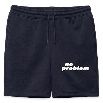 aucun problème - Short de survêtement homme premium - bleu marine - Devant - AI Model Male 178 light (178cm)