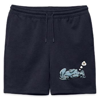 Grand Dogue Propriétaire de Dogue Grand Dane Fan de Grand Dogue - Short de survêtement homme premium - bleu marine - Devant - AI Model Male 178 light (178cm)