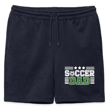 Soccer Father Pride Design avec un motif de balle - Short de survêtement homme premium - bleu marine - Devant - AI Model Male 178 light (178cm)
