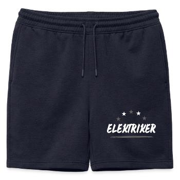 Profession d’électricien - Short de survêtement homme premium - bleu marine - Devant - AI Model Male 178 light (178cm)