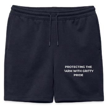Orpheland Gritty Pride - Short de survêtement homme premium - bleu marine - Devant - AI Model Male 178 light (178cm)