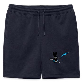 ninja bunny - Short de survêtement homme premium - bleu marine - Devant - AI Model Male 178 light (178cm)