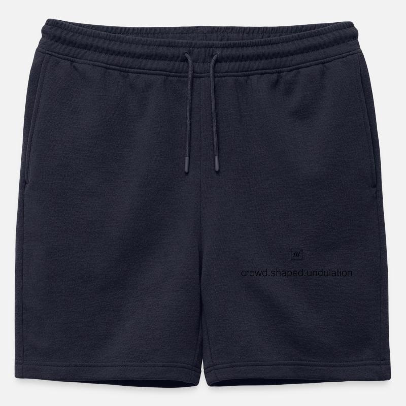 What3Words Amex (crowd.shaped.undulation) - Männer Premium Organic Sweatshorts - Navy