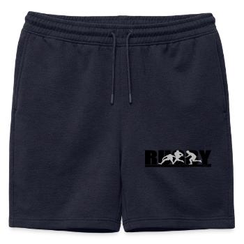 rugby - Mens' Premium Organic Sweatshorts - navy - Front - AI Model Male 178 light (178cm)