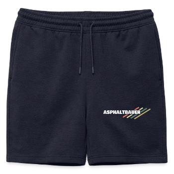 Profession ouvrier de l’asphalte - Short de survêtement homme premium - bleu marine - Devant - AI Model Male 178 light (178cm)