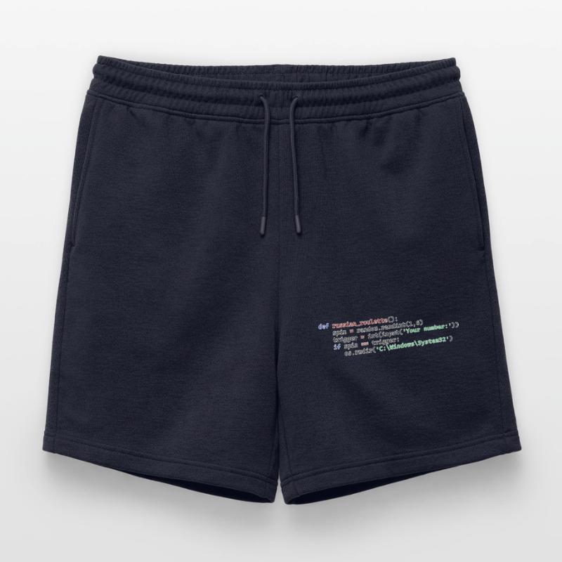 Python Russian Roulette Mens' Premium Organic Sweatshorts