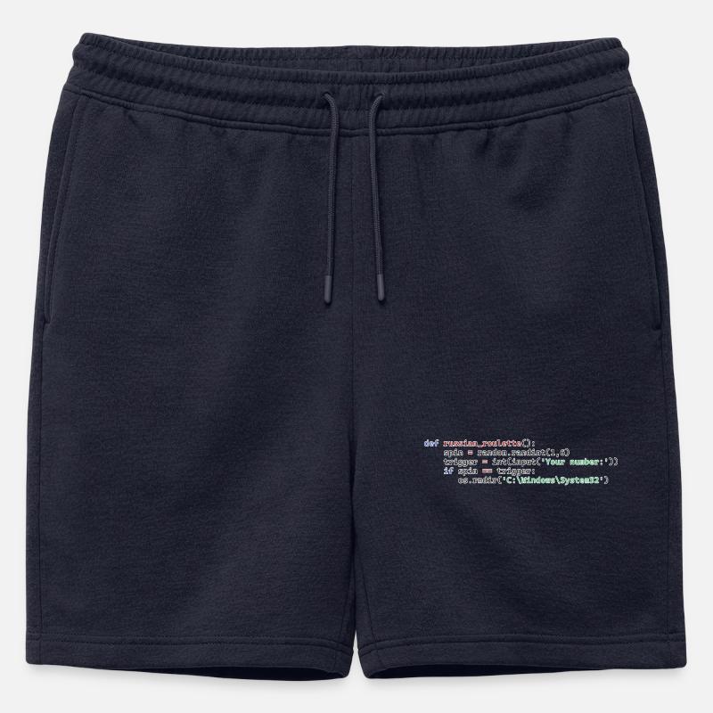 Python Russisches Roulette - Männer Premium Organic Sweatshorts - Navy