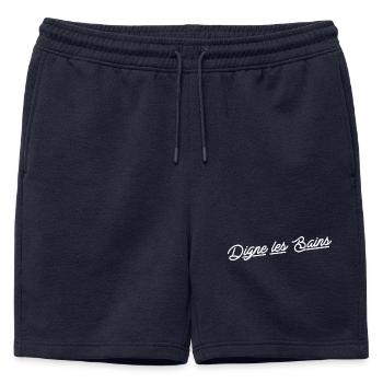 Digne les bains - Short de survêtement homme premium - bleu marine - Devant - AI Model Male 178 light (178cm)