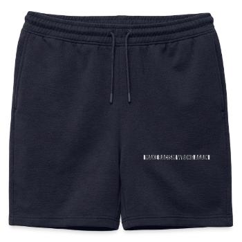 Rendre le racisme faux - Short de survêtement homme premium - bleu marine - Devant - AI Model Male 178 light (178cm)