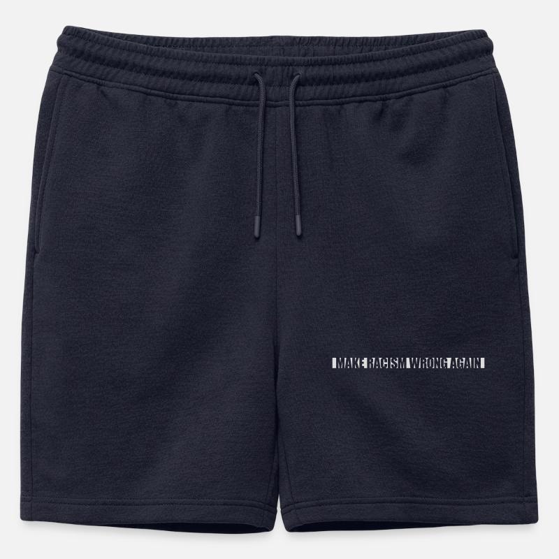 make racism wrong again - Männer Premium Organic Sweatshorts - Navy