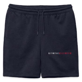 Rendre le racisme répréhensible - Short de survêtement homme premium - bleu marine - Devant - AI Model Male 178 light (178cm)