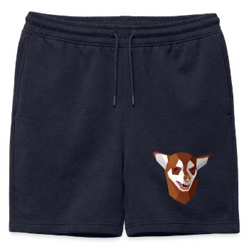 Chihuahua anxieux géométrique - Short de survêtement homme premium - bleu marine - Devant - AI Model Male 178 light (178cm)
