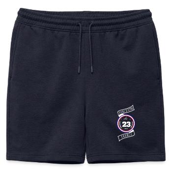 Fière d'être du 23 - Short de survêtement homme premium - bleu marine - Devant - AI Model Male 178 light (178cm)