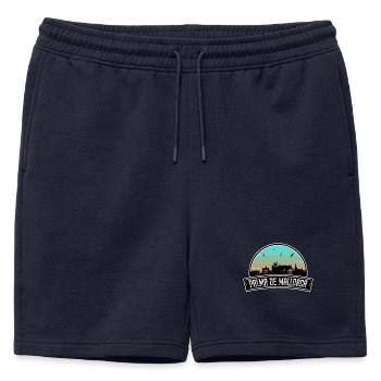 Palma De Mallorca Espagne Skyline Souvenir Espagnol - Short de survêtement homme premium - bleu marine - Devant - AI Model Male 178 light (178cm)