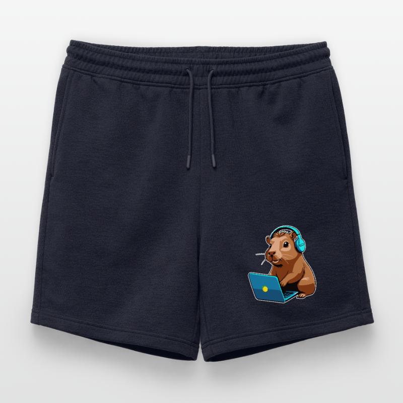 Capybara Programmeur Codeur Ordinateur Short de survêtement homme premium