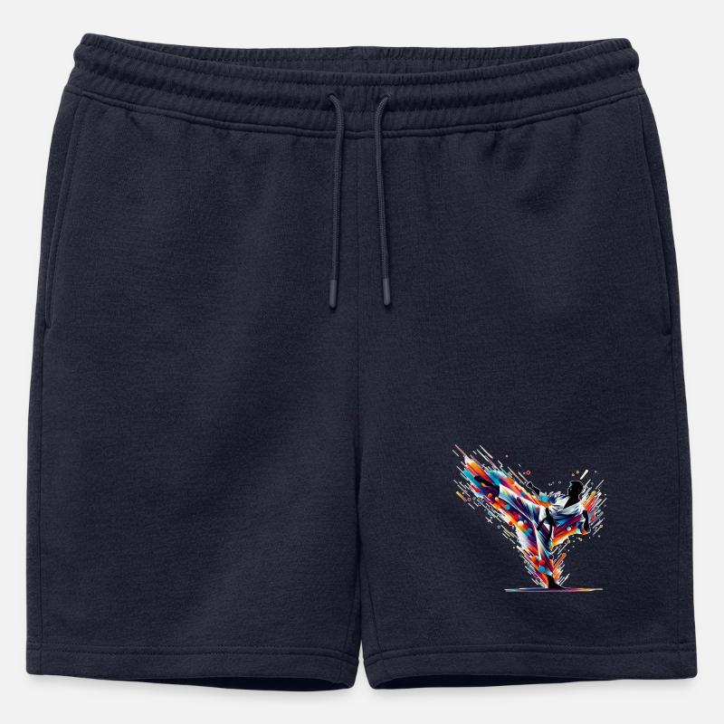 Karate Explosion - Männer Premium Organic Sweatshorts - Navy