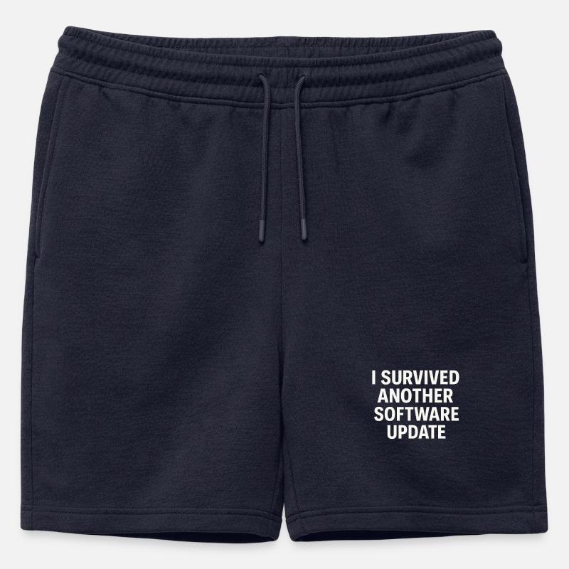 I Survived Another Software Update - Männer Premium Organic Sweatshorts - Navy