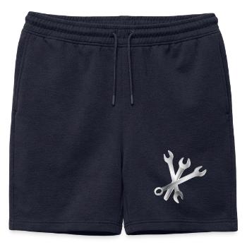 Jeu de clés – Outils et artisanat - Short de survêtement homme premium - bleu marine - Devant - AI Model Male 178 light (178cm)