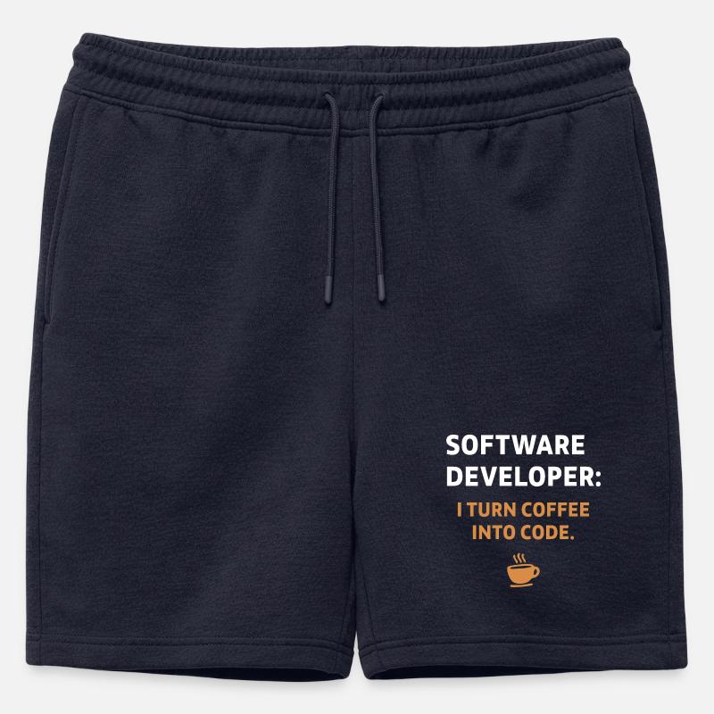 Software Developer - Coffee Edition - Mens' Premium Organic Sweatshorts - navy