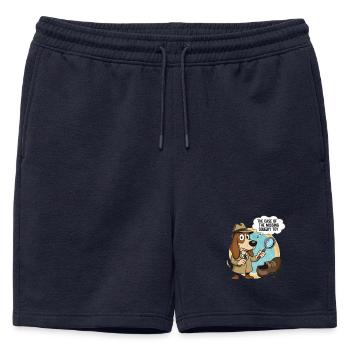 Chien détective et jouet disparu - Short de survêtement homme premium - bleu marine - Devant - AI Model Male 178 light (178cm)