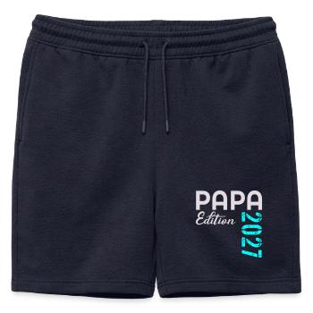 BABY DAD 2027 EDITION - Mens' Premium Organic Sweatshorts - navy - Front - AI Model Male 178 light (178cm)