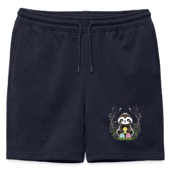 Paresseux de Pâques avec des œufs de Pâques au printemps - Short de survêtement homme premium - bleu marine - Devant - AI Model Male 178 light (178cm)