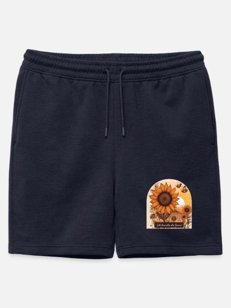 Du soleil pour l’âme - Short de survêtement homme premium - bleu marine