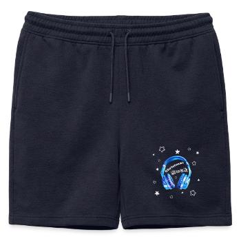 Christmas Rock - casque sympa - Short de survêtement homme premium - bleu marine - Devant - AI Model Male 178 light (178cm)