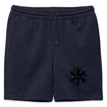 Cheval islandais dans le cristal de glace Winterisi - Short de survêtement homme premium - bleu marine - Devant - AI Model Male 178 light (178cm)
