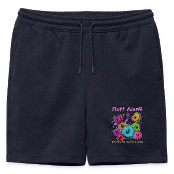 Fluffy Fluff Dance Party - Mens' Premium Organic Sweatshorts - navy - Front - AI Model Male 178 light (178cm)